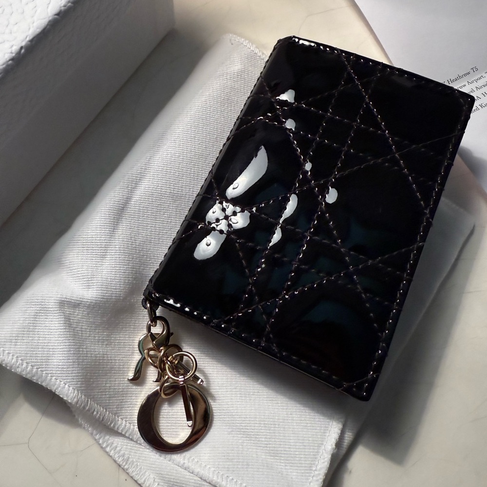 Mini Lady Dior Gardenia Wallet